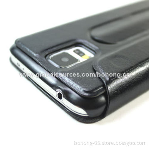 Flip Case for iPhone Samsung S5, Spring Metal Kickstand